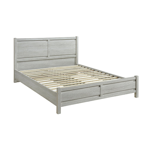 Sleek 4-Piece Bedroom Suite - MDF, Queen White Ash, Bed & Tallboy