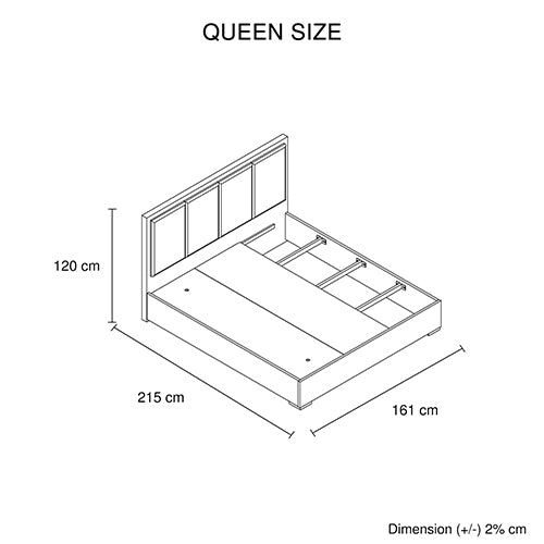 Elegant Queen 5-Piece Bedroom Suite - Black & Cement