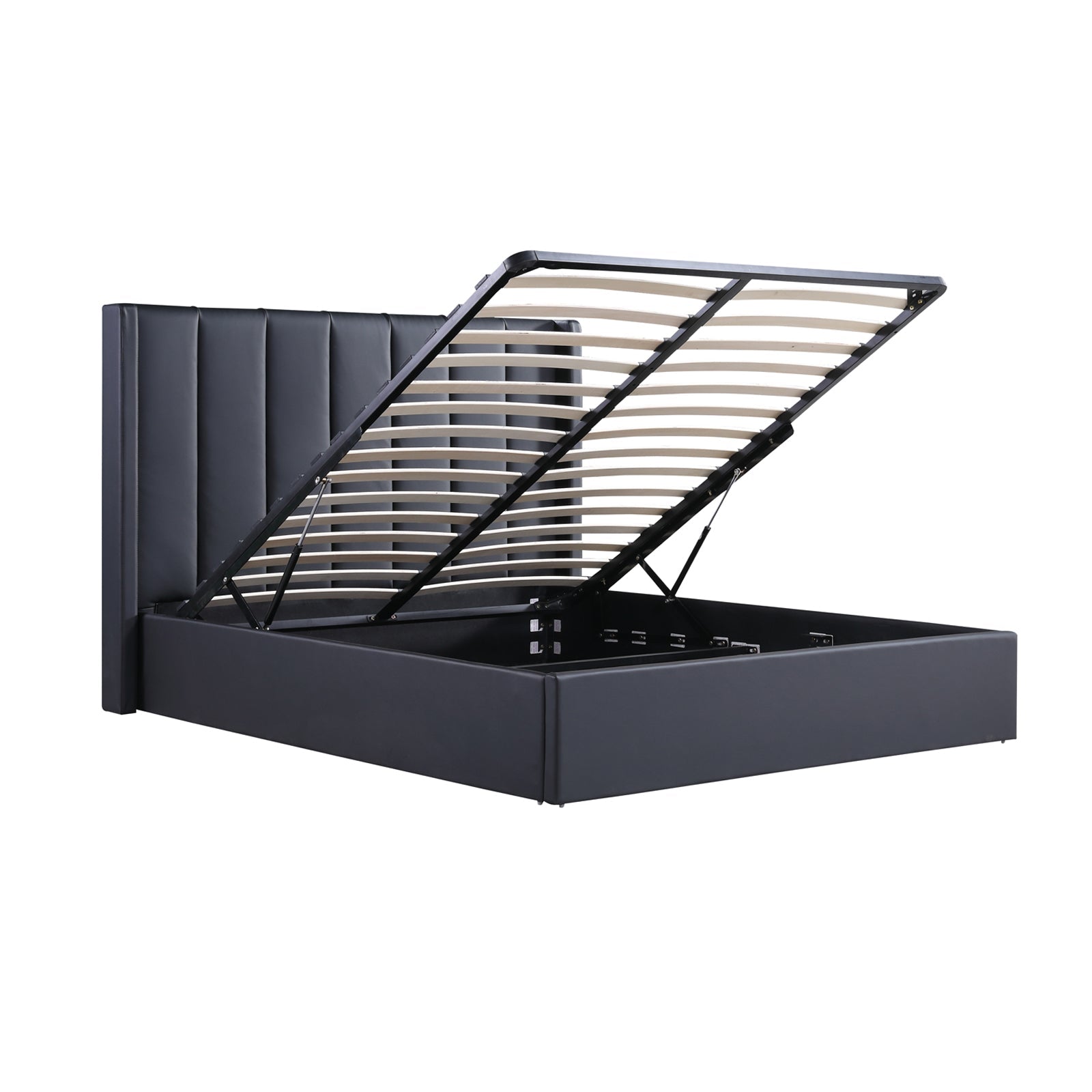 Prado 4Pc Fabric Gas Lift Queen Bedroom Suite Gas Lift Storage