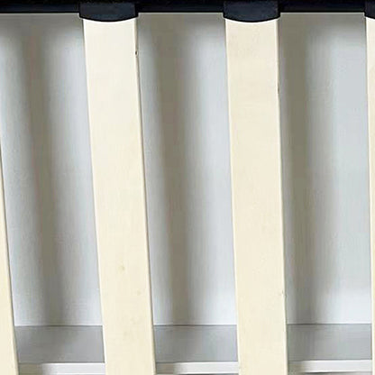 King Size High Rise Headboard Linen Beige Fabric Four Mdf Drawers