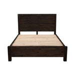 Double Size Chocolate Bed Frame, Solid Wood Acacia