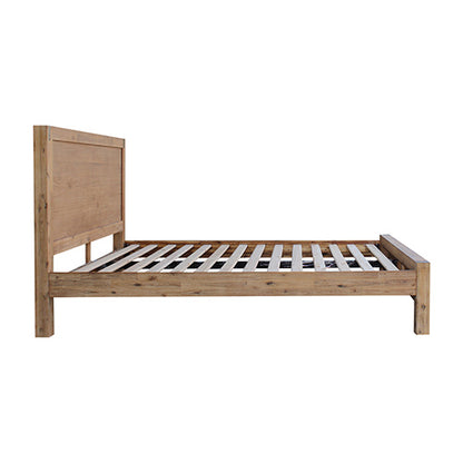 Versatile King Single Bed Frame in Solid Acacia Wood - Oak