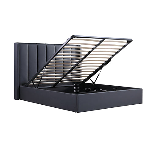 Prado Gas Lift Queen Bed Frame Non-Woven Fabric Mdf Kd Slats Gas