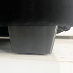 Roman Bed Frame Queen Size Black Velvet Fabric With Gas Lift Plywood