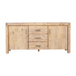 Elegant Oak Buffet Sideboard with Solid Acacia Frame and Drawers