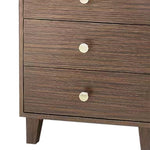 Bedside Table Mdf 3 Drawers Side Table Night Stand Storage In Brown Colour