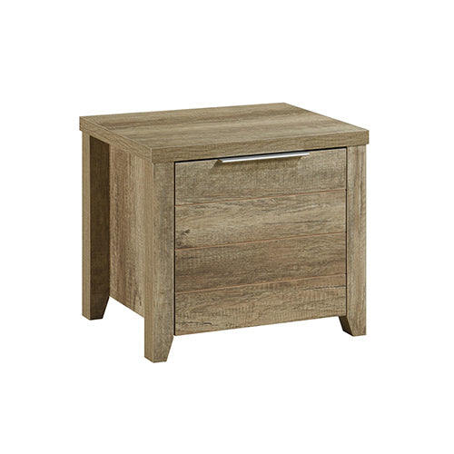  Bedside Table 2 Drawers Storage Table Night Stand Mdf In Oak