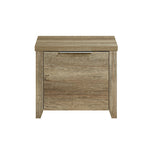 Bedside Table 2 Drawers Storage Table Night Stand Mdf In Oak