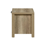 Bedside Table 2 Drawers Storage Table Night Stand Mdf In Oak