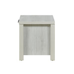 Bedside Table 2 Drawers Storage Table Night Stand Mdf In White Ash