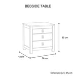 Attractive Cloud Colour Bedside Table