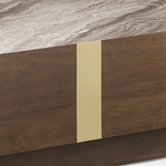 Coffee Table Mdf Board Melamine Interior Ample Storage In Dark Walnut Colour