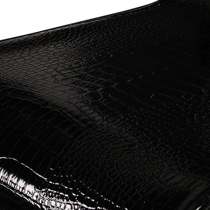 Comfortable Leatherette Seat Dining Chair Black Colour