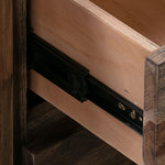 Dresser With 6 Storage Drawers In Solid Acacia & Veneer With Mirror