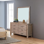 Dresser Table Mirror Makeup Cabinet with Drawer Oak