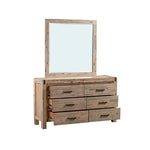 Dresser Table Mirror Makeup Cabinet with Drawer Oak
