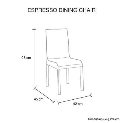 Rectangular High Gloss Dining Set: Table & 6 White Chairs