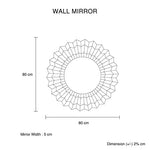 Wall Mirror Silver Mirror Rectangular/Round Shape