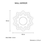 Wall Mirror Silver Mirror Rectangular/Round Shape