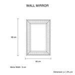 Wall Mirror Silver Mirror Rectangular/Round Shape