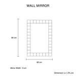 Wall Mirror Silver Mirror Rectangular/Round Shape