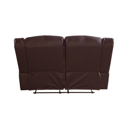 Luxurious Recliner Pu Leather 2R sofa-Brown