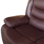 Luxurious Recliner Pu Leather 2R sofa-Brown