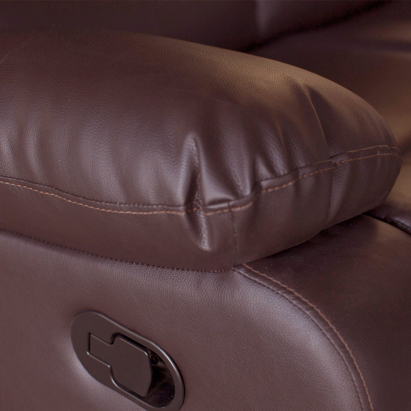 Luxurious Recliner Pu Leather 2R sofa-Brown