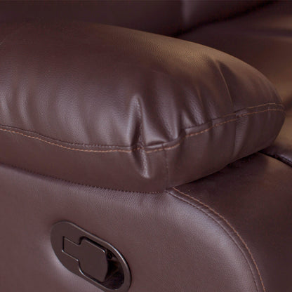 Luxurious Recliner Pu Leather 2R sofa-Brown