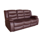 Luxurious Recliner Pu Leather 3R sofa- Brown