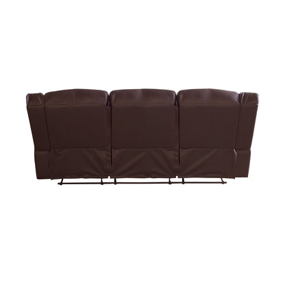 Luxurious Recliner Pu Leather 3R sofa- Brown