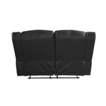 Luxurious Recliner Pu Leather 2R sofa-Black