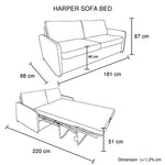 Harper'S Versatile Trio: Sofa, Bed, Fabric