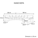 Black Bonded Leather 7-Seater Corner Lounge Set