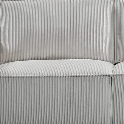 Grey 3 Seater Sofa Fabric Upholstery