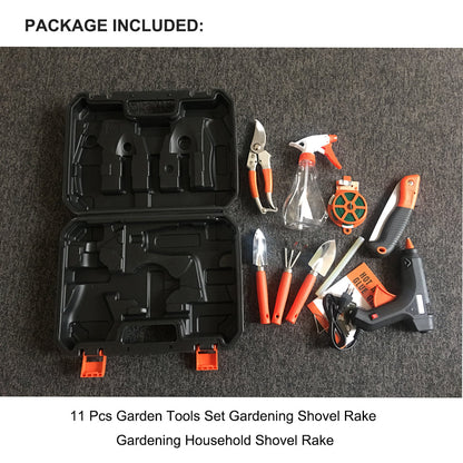 11 Pcs Garden Tools Set Gardening Shovel Rake