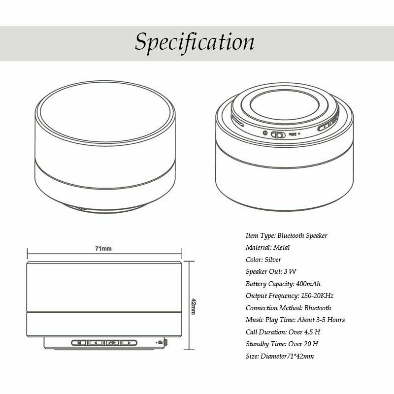 Bluetooth Speakers Portable Wireless Music Stereo Rechargeable