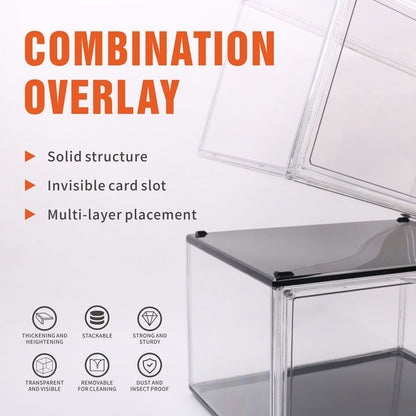 Stackable Shoe Box Clear Storage 36x27x22cm