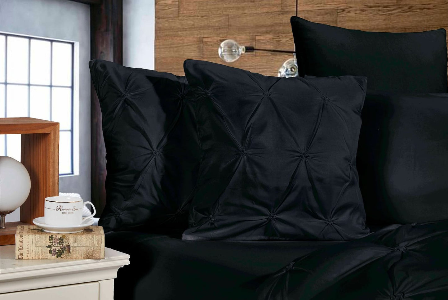 Soft Cushion Covers Black 45x45cm