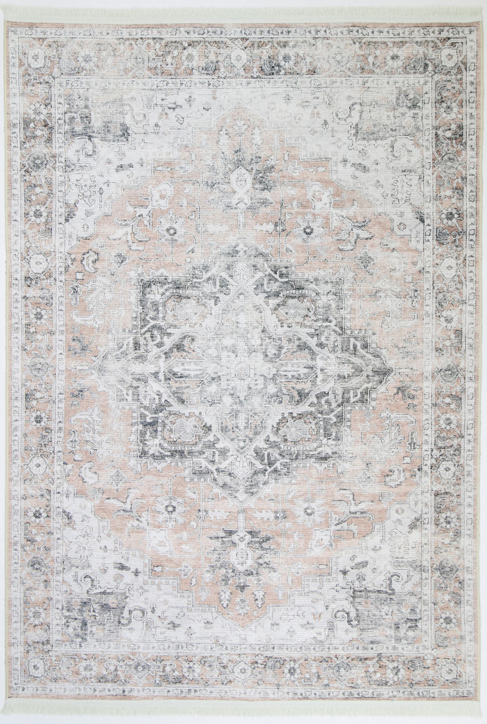 Modern Cezanne Blush Vintage Rug - 80x230