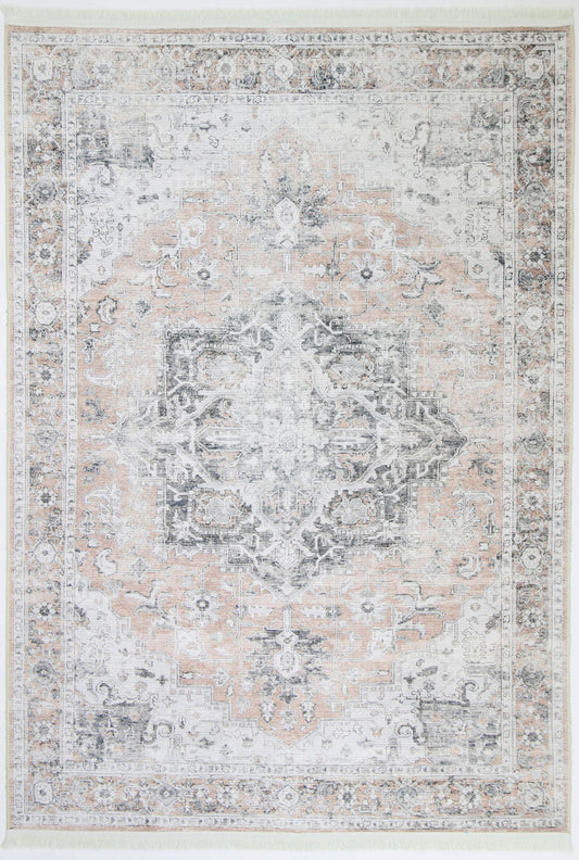Modern Cezanne Blush Vintage Rug - 80x230