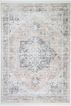 Modern Cezanne Blush Vintage Rug - 80x230