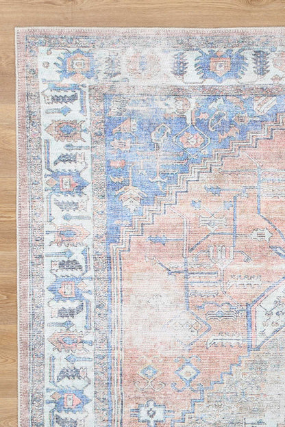 Elegant Pissarro Terracotta Vintage Rug - 80x230