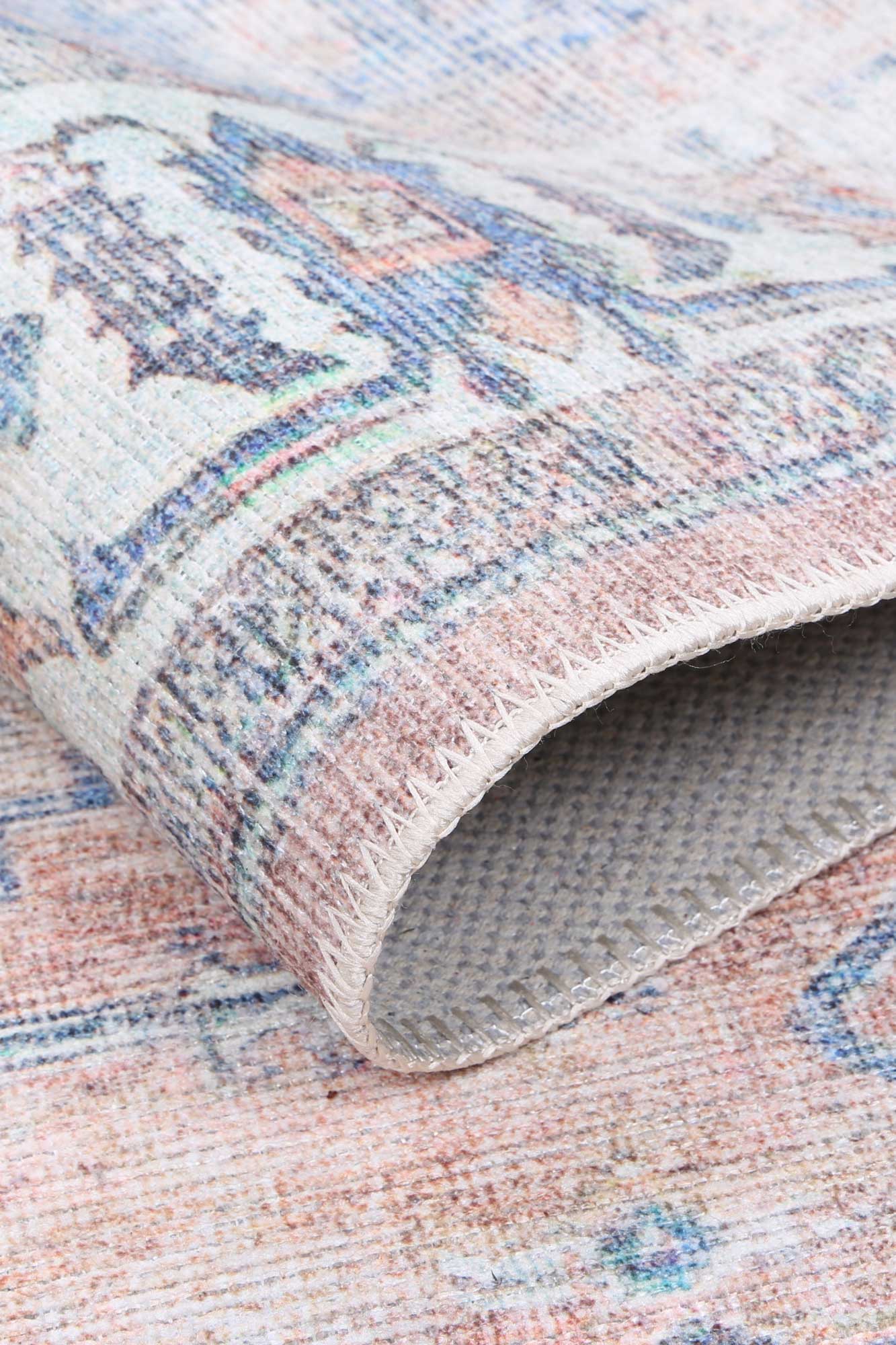 Elegant Pissarro Terracotta Vintage Rug - 80x230