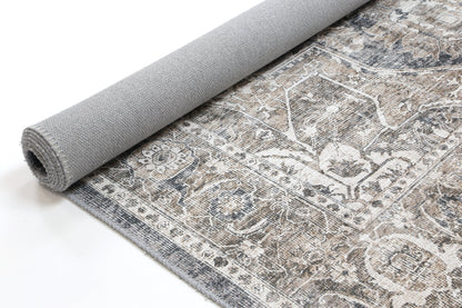 Sleek Kendra Ash Vintage Rug - 80x400