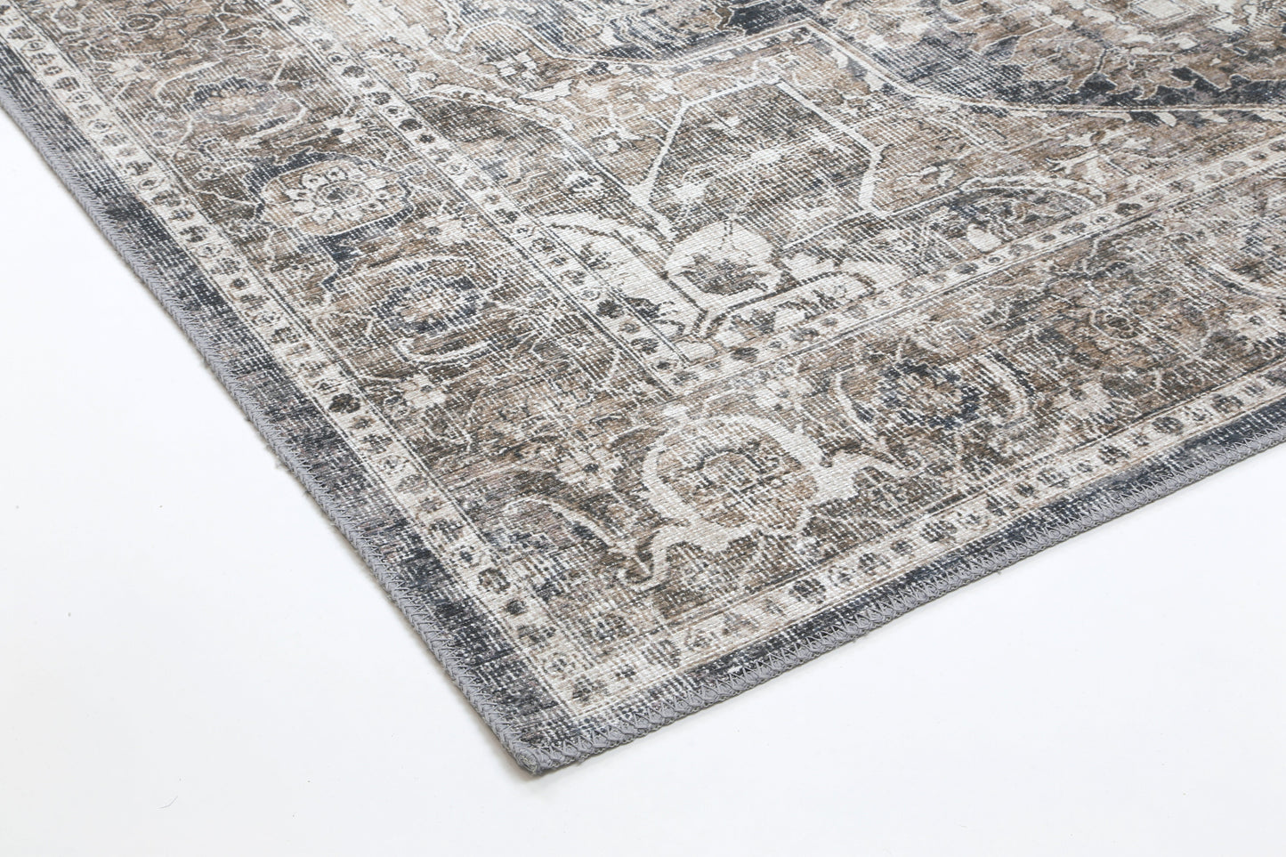 Sleek Kendra Ash Vintage Rug - 80x400