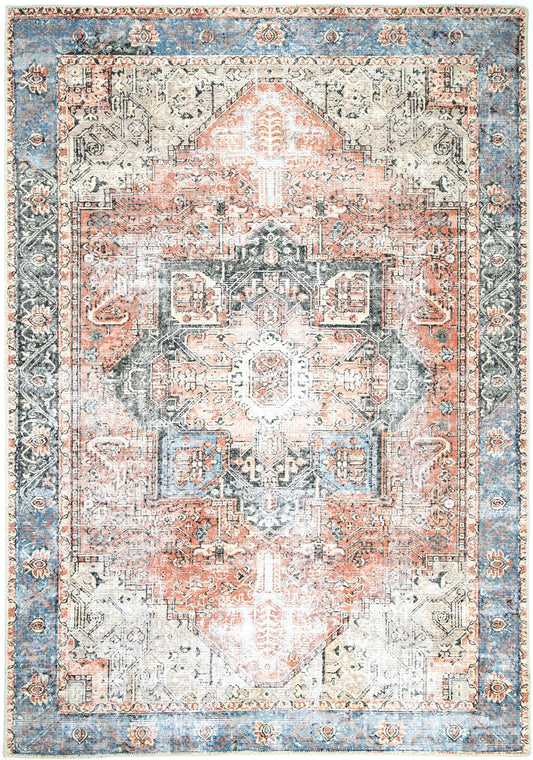 Modern Cezanne Terracotta Vintage Rug - 80x500