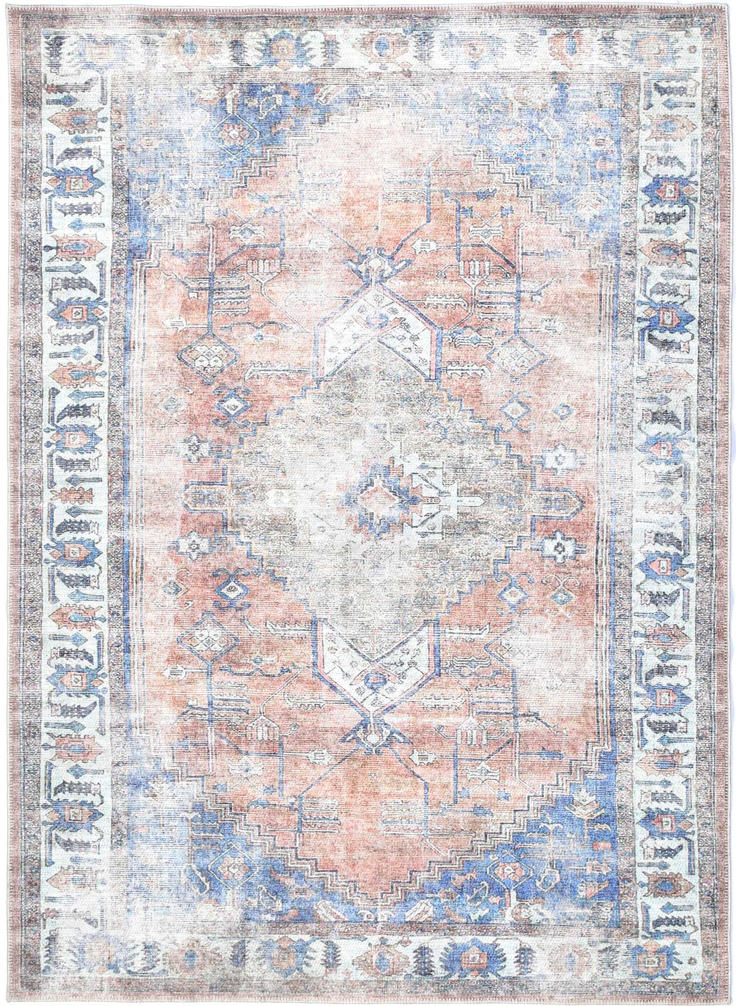Modern Pissarro Terracotta Vintage Rug - 80x500