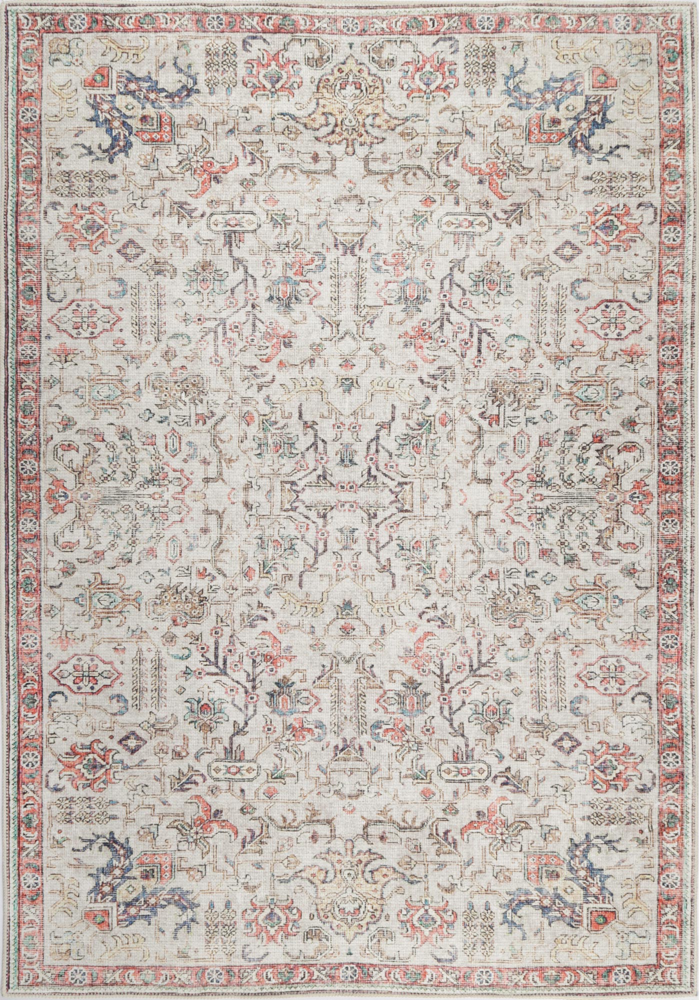 Stylish Rudolph Ivory Multi Rug - 160x230
