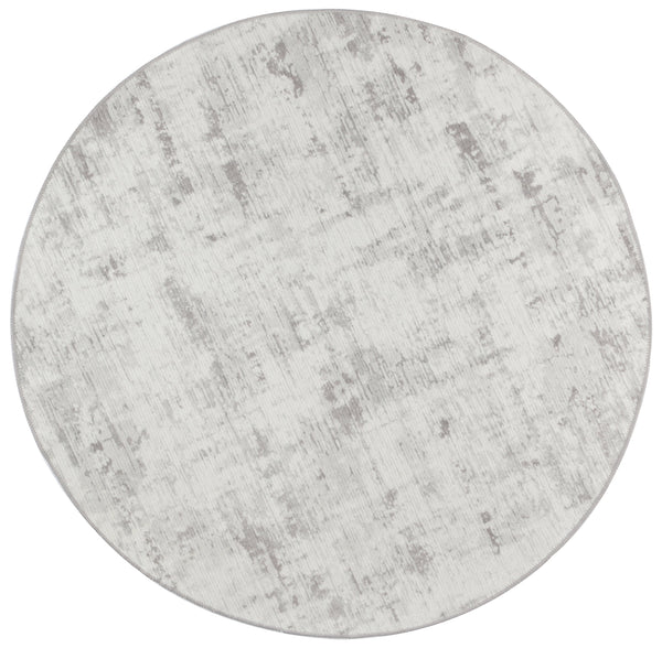  Sleek Alfred Ivory Round Rug - 160x160